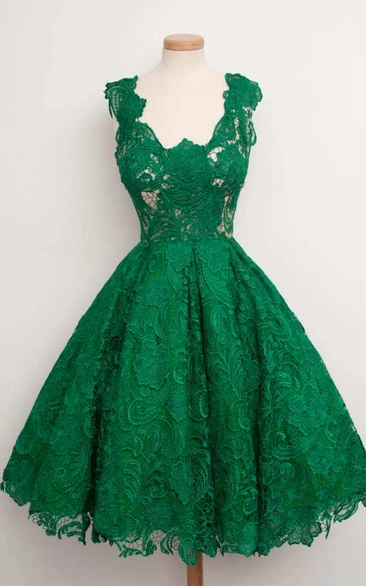 green cocktail dress